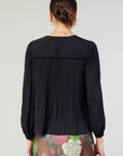 Long Sleeve Black Blouse