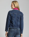 Collarless Jean Jacket