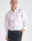 White Collared Shirt