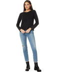 Long Sleeve Cropped Boxy Tee