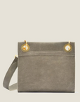 Tony Small - Pewter Brushed Gold Red Zipper