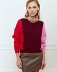 Gardenia Color Block Sweater