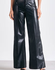 Faux Leather Black Pants