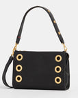 Montana Clutch Small - Black - Brushed Gold