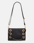 Montana Clutch Small - Black - Brushed Gold