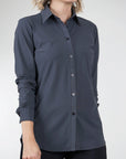 Dawn Button Down - Steel