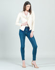 Liquid Leather Jacket - Ivory