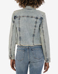 KUT Kara Jacket No Waist w/Frayed Hem