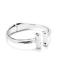 UNOde50  Rigid Sterling Silver-Plated Bracelet With Two Tubes At The Ends Size Medium