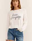 Sienna Bon Voyage Sweater - White