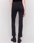 Front Slit Pant -Charcoal