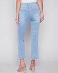 Bootleg Stretch Denim Pant -Light Blue