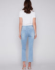 Bootleg Stretch Denim Pant -Light Blue