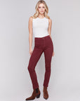 Cuff Hem Pant -Cabernet