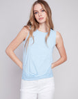 Organic Cotton Slub Tank Top - Sky