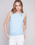 Organic Cotton Slub Tank Top - Sky