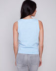 Organic Cotton Slub Tank Top - Sky