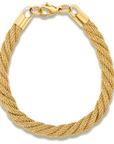 Danica Mesh Rope Chain Bracelet - Gold