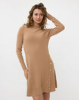 Dress Rib w/Buttons - Brandy