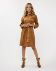 Dress Suedine - Camel