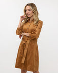 Dress Suedine - Camel