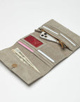 Benjamin Wallet Grey Natural Brushed Gold