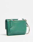 Royce Key Wallet - Verdant Green Brushed Silver