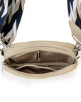 Neoprene Dual Zipper Crossbody - Tan