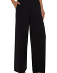 Petite Kelsey Wide Leg Trouser 29" - Black