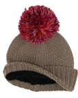 Space Dye Pom Hat - Raspberry