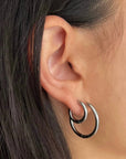 Erin Mini Hoop Earring - Silver