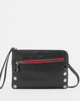 Nash Small 2 - Black Gunmetal Red Zipper