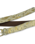 Dakota Calf Hair Belt - Gold