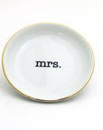 Mrs. Ring Dish with 22k Gold Accents