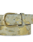 Dakota Calf Hair Belt - Gold