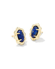 Kendra Scott - Piper Stud Earrings - Gold Blue Lapis