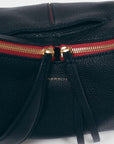 Mr. G - Black Brushed Gold Hammered Red Zip