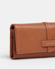 Benjamin Wallet Slim - Caffe Tan/ Brushed Silver