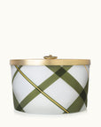 Frasier Fir Frosted Plaid Poured Candle, Large