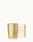 Frasier Fir Gilded Votive Candle Gold